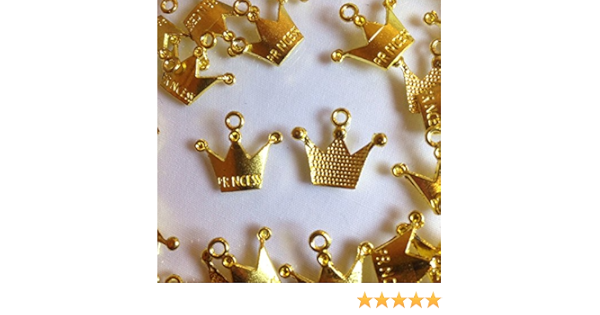 Amazon ストアーズクラブ お姫様の冠 クラウン 4個 ゴールド チャーム アクセサリーパーツ ハンドメイド 手芸材料 チャーム アクセサリートップ 通販