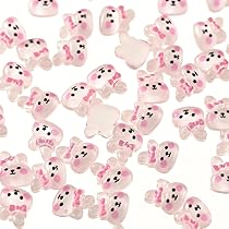 アニマル　ねこ　うさぎ　キャラクター　リボン　ネイル　パーツ　デコ アニマル ねこ うさぎ キャラクター リボン ネイル パーツ デコ