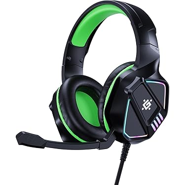 ゲーミングヘッドセット 緑色 ノイズキャンセリング Amazon.co.jp: Ozeino ゲーミングヘッドセット PC、Ps4、Ps5
