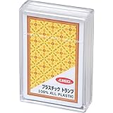 プラスチック製トランプ 黄系柄 ブリッジサイズ 57x89mm 七並べ スピード ページワン 大富豪 ポーカー プラケース入り 日本製 エンゼルトランプ SPNN633P