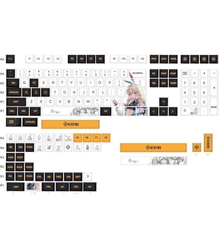 Amazon | Mechkeys x Z Review Rinko Touch キーキャップ 156 键