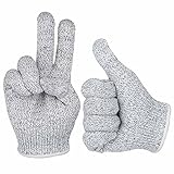 Aguplus 調理用手袋 カットガードグローブ 防刃手袋 防護手袋 キッチングローブ 2個セット (M)