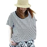 トップス型　Tシャツ型　授乳ケープ （ポンチョ）多機能で 360度安心　現役ママ大絶賛 肌に優しい 素材　3色　mtk202 (ブラックボーダー)