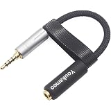 Amazon 変換ケーブル バランス接続ケーブル ジャック 変換 4 4mm五極 オス 3 5mm三極 メス 8芯 10cm Woodhifi Okcsc 変換アダプター 変換プラグ