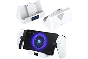 PS Portal 用充電スタンド【新登場-ワイヤレス充電が便利】Lwuckbarrt PS5 Portal リモートプレーヤー 用 ワイヤレス充電充電器 急速充電ドック PS5ゲームコントローラー 充電スタンド 取付簡単 収納便利 省スペース 過充