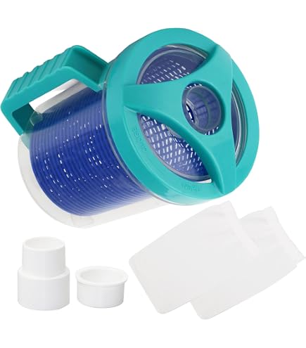 Universal Laubfänger Für Poolsauger – Extra Großer Kanister Mit Korb, Passt Für Hayward, Zodiac, Pentair (3,8 Cm Schlauch)