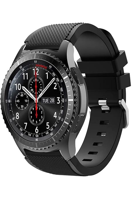 V Moro Metal Strap Compatible With Galaxy Watch 46mm Bands Gear S3 Classic Frontier Band With Clips No Gaps Solid Stainless Steel Bracelet For Samsung Galaxy Watch 46mm R800 Gear S3 Smartwatch Silver Amazon Com Au Electronics