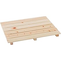 Amazon.co.jp: 池川木材 すのこ 桧 ミニすのこ 6枚打 約45×46cm 日本製