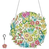 ASDSH クリスマス 飾り ダイヤモンドアート キット ツールとキーホルダー付属 ダイアモンドビーズ絵画キット 5D モザイクアート ダイヤモンド塗装 手作り絵画手芸キット 全面貼り付けタイプ DIY
