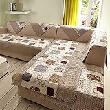 LANDFOX 50X50cm Cotton Velvet Sofa Cushion Slip Towel Cover Home Armrest by Landfox