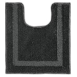 InterDesign トイレファブリック Black 58.5 x 53.3 cm 17272EJ