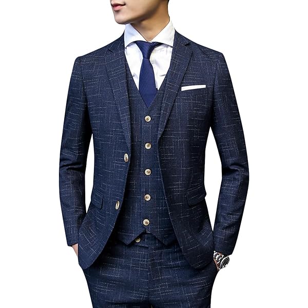 Amazon.co.jp: [エブレドレス] スーツ スリーピース メンズ 夏