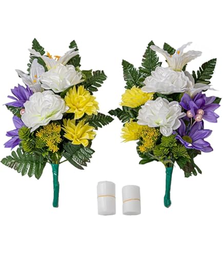 Amazon｜仏花造花1対セット お墓用 お仏壇にも使えます 売れ筋