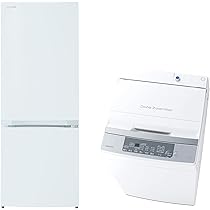 Amazon | TOSHIBA(東芝)【2点セット】冷蔵庫 153L+洗濯機 7kg GR  