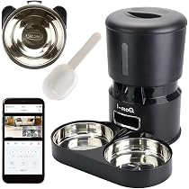 Amazon | i-moQ ペット用自動給餌 ペットフィーダー 猫・中小型犬