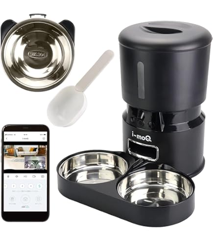 Amazon | Ciaobot 自動給餌器 猫2匹 大容量 5L ツインタイプ ペット Amazon | Ciaobot 自動給餌器 猫2匹 大容量 5L ツインタイプ ペット