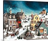 Linda Nelson Stocksプレミアムシックラップキャンバス壁アート印刷題名の喜びがクリスマス 24" x 20" 2444990_24_24x20_none