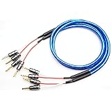 ZONOTONE 6NSP-Granster 2200α 2本ペア ベリリウム銅製 金メッキ バナナプラグ付 スピーカーケーブル (0.5m)
