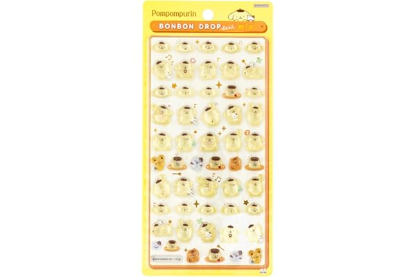サンスター文具(Sun-Star Stationery) ポムポムプリン サンリオキャラクターズ グッズ ボンボンドロップシール ミニ S8815100