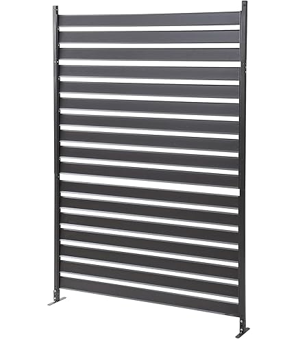 ALMAX畳めるフェンス 幅120×高さ150 木目調ブラウン ラティス DIY Amazon | ALMAX アルマックス オレフェンス アルミ たためる