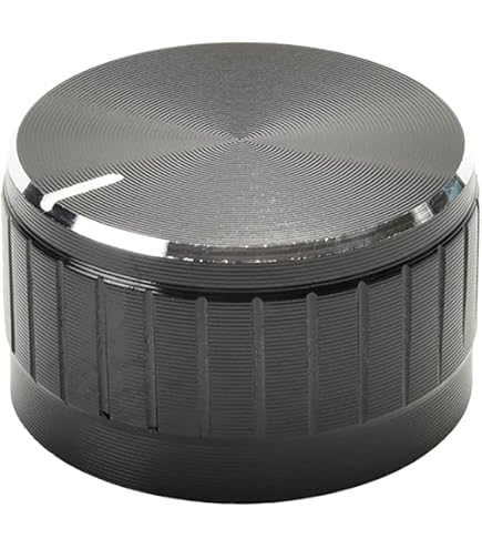 Amazon | Linkman アルミ製ツマミ(ボリューム用) シルバー 30φ