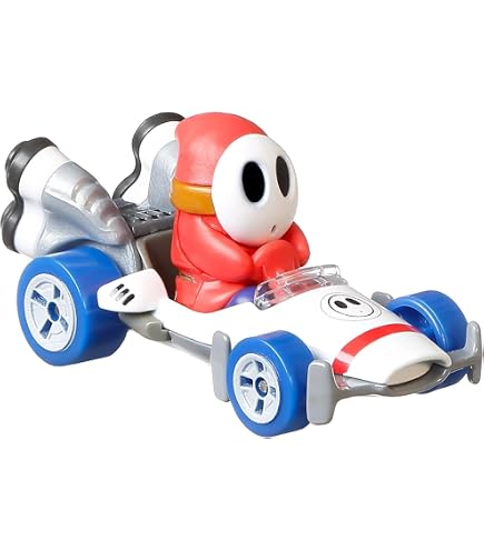 Hot Wheels Mario Kart – Voiture Tanooki Mario 1/64 – Métal – Personnage Iconique Pour Circuit