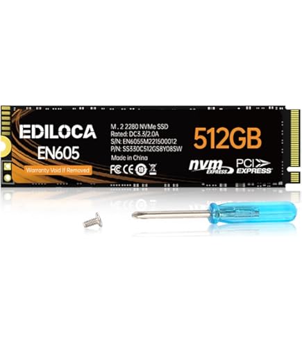 Amazon.co.jp: Hanye 512GB 内蔵型SSD PCIe Gen3x4 NVMe M.2