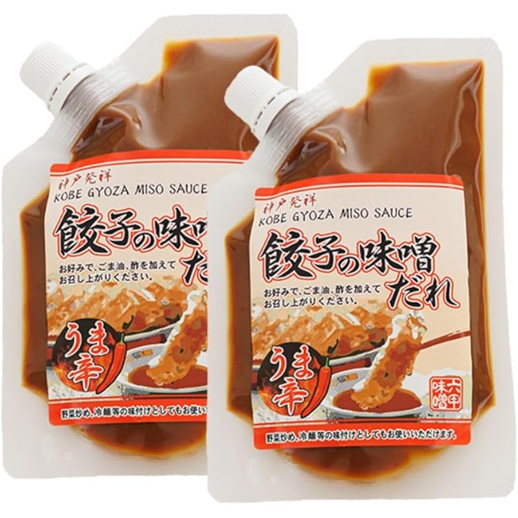Amazon.co.jp: 神戸 餃子 味噌だれ 130gx1 秘伝 酢醤油入り ぎょうざ