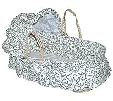 Jolly jumper Baby Moses basket With Pleats Cream And Black Swirls 251-60 by Jolly Jumper