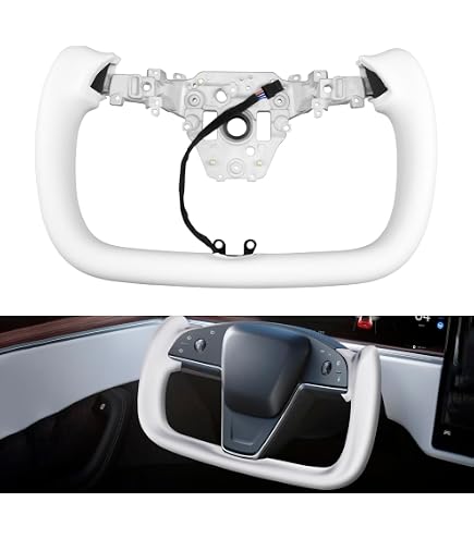 Amazon | ヨークステアリングホイール TeslaモデルYジュニパー2025用に