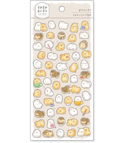 ちびぎゃう商品 Amazon | カミオジャパン シール 大人の図鑑シール ポメラニアン