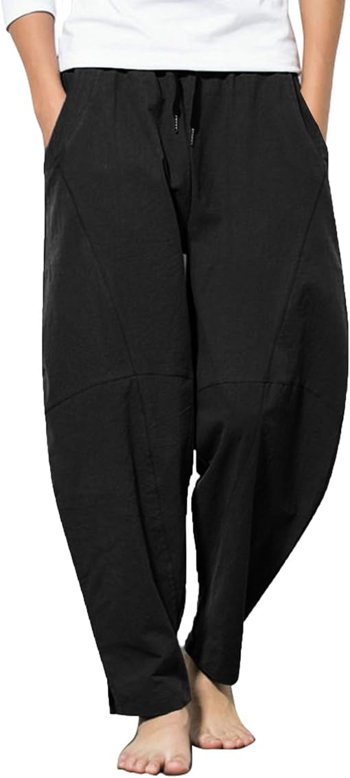 COOFANDY Men's Baggy Harem Pant 