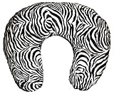 Soft Nursing Pregnancy Pillow/Cushion - BLACK & WHITE ZEBRA PRINT - WITH QUILTED COVER & EXTRA PADDI