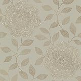 Kenneth James 2618-21317 Shirazi Bohemian Floral Wallpaper, Taupe by Kenneth James