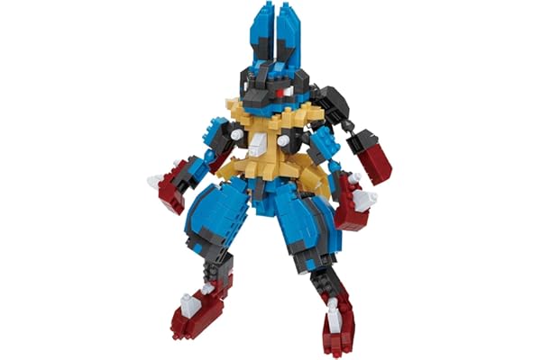 カワダ(Kawada)ナノブロック ポケットモンスター メガルカリオ RS NBPM_R11 4.5×14×18ｃｍ 12才以上 インテリア ホビー NBPM_R11