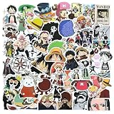 50枚 ステッカーセット海賊 コミック 防水デカール アニメ キャラクターシール ダイアリー スーツケース スノーボード スーツケース ギター 車 自転車 水筒 スケートボード バイク ヘルメット パソコン 携帯ノートシール 手帳 文房具 ステッカー