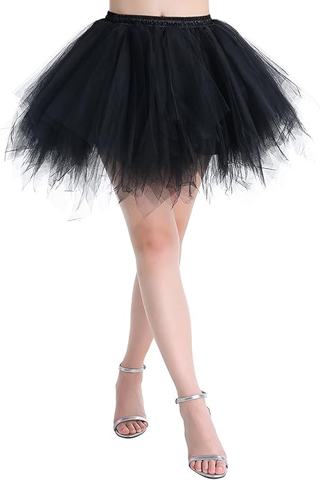 layered black tutu