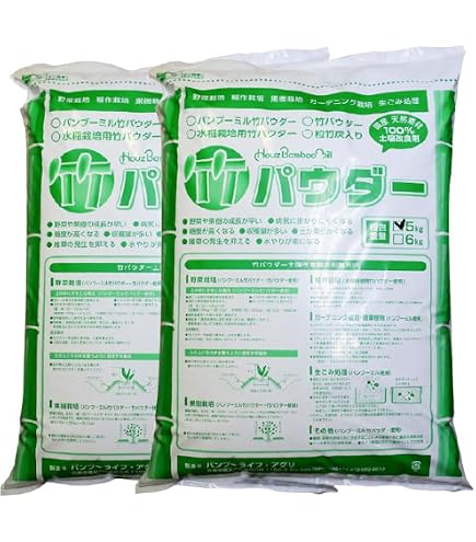 Amazon | 竹チップ 60L 青竹枯れ竹混合 葉入り マルチング材 | 肥料