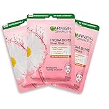 Garnier Hydra Bomb Hyaluronic Acid Chamomile Soothing Sheet Mask (3 Pack)