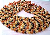 Lot of 10 RAW Natural Unpolished Baroque Baltic Amber Baby Teething Necklace Safety Knotted by Amber