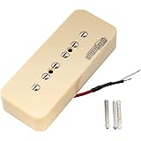 Wilkinson Low Gauss Iconic Sound セラミック P90 ソープバー シングルピックアップ SG/LPエレクトリックギター  ネック用、クリーム