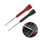 テストプローブセット テスターリード マルチメータプローブ 自動車テストプローブ 2PCS 600V 10A 1mm 極細 テストリード