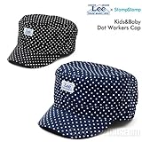 ストンプスタンプ（STOMP STAMP）×リー(LEE) キッズ＆ベビー ダブルネーム LEEドットワークキャップ CAP 帽子 (50cm, ブラック)