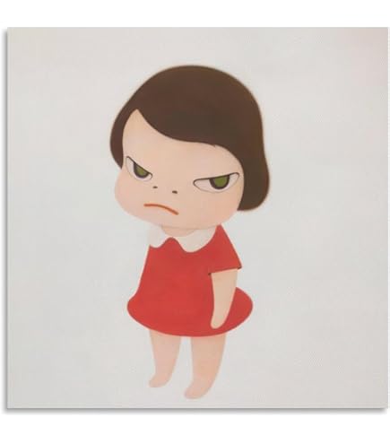 Amazon.co.jp: 奈良美智 ポスター [勉強中(特別額装版)] : ホーム