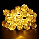 GDEALER イルミネーションライト ledソーラー クリスマス飾り 6M30LED 防水 電球色