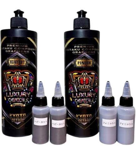 贅沢コンパウンドグラフェン Heavy Cut, Finish 一度使用 贅沢コンパウンド グラフェン Heavy Cut & Finish Cut セット