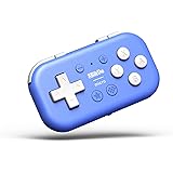 8BitDo Micro BluetoothゲームパッドポケットサイズミニコントローラSwitch、Android、Raspberry Pi用、キーボードモード対応(Blue)
