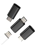 LightningメスにマイクロUSBオス充電変換アダプタ(3個セット)Micro USB充電器アダプター ライトニング ケーブル接続Androidスマホアイフォン変換アンドロイドプラグコネクタ対応ソニーXperia X Z5 Premium Z3+ Z2 T2 Ultra C3、対応サムスンGalaxy S7 Active S6 Edge+ A7 A9 A8 Note5 Edge Note4
