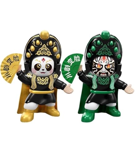 正統中国の元素の京劇の顔の大きいサイズの茶の缶