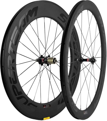 88mmカーボンホイール（リア）両切り　クリンチャー※オマケ付き Amazon | SUPERTEAM 88mm カーボン クリンチャ固定ギア ーホイール